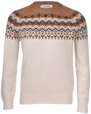 Picture of COWICHAN JACQUARD PATTERNED CREW NECK