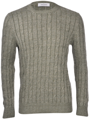 Picture of LINEN CABLE CREW NECK