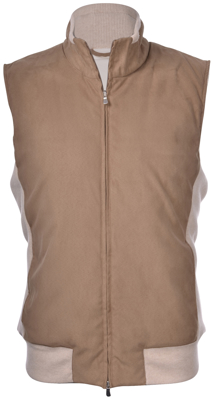 Picture of CASHMERE AND ECO-SUEDE GILET
