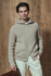 Picture of ECO CASHMERE MOULINE' HOODED FULL ZIP