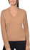 Picture of CABLED FELTED CASHMERE V NECK
