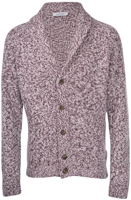 Picture of SHAWL COLLAR RAGLAN MOULINE' CARDIGAN