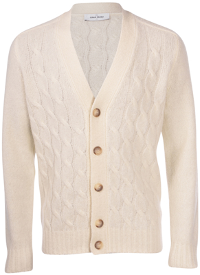 Picture of CABLED BOUCLE' CARDIGAN