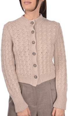 Picture of CABLED CASHMERE CARDIGAN