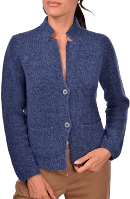 Picture of STAND COLLAR KNIT JACKET