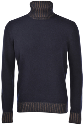 Picture of BICOLORED SUPER GEELONG 2-PLY TURTLENECK