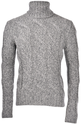 Picture of CABLED MOULINE' 5-PLY TURTLENECK