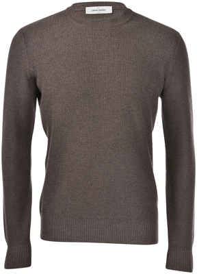 Picture of MICRO BRICK STITCH CREW NECK