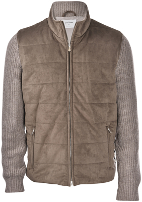 Picture of WOOL AND ALCANTARA RIBBED JACKET