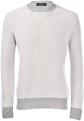 Picture of HONEYCOMB STITCH CASHMERE CREW NECK