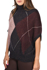 Picture of SLUB ARGYLE PATTERNED TURTLENECK PONCHO