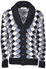 Picture of DIAMOND JACQUARD CARDIGAN