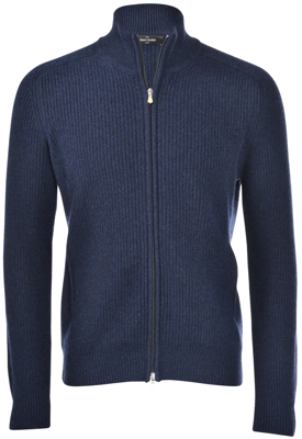 Immagine di FULL ZIP A COSTE IN CASHMERE