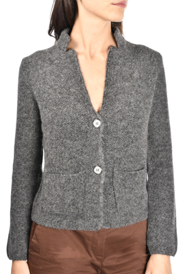 Picture of STAND COLLAR KNIT JACKET