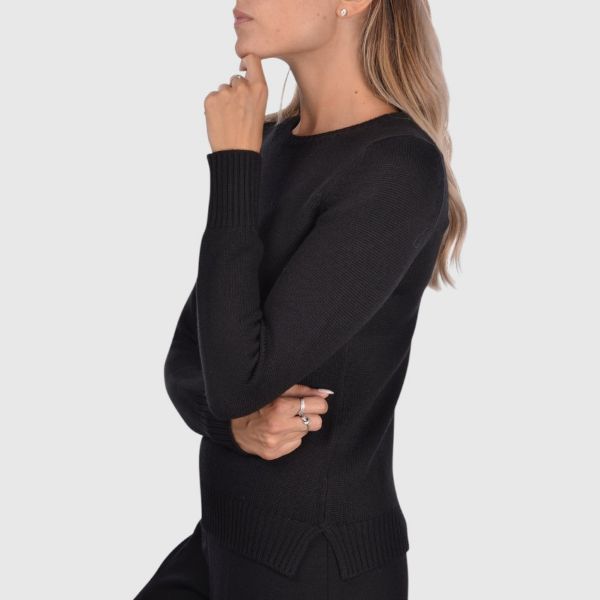 Picture of 3-ply merinos wool crew neck