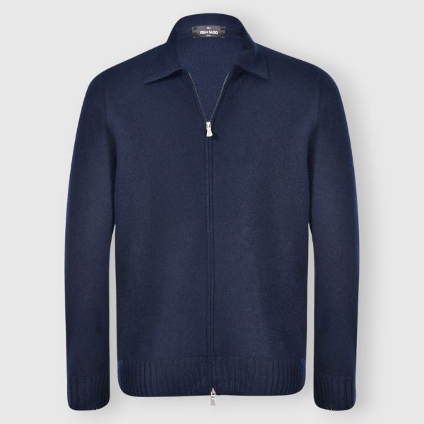 Immagine di Camicia in maglia zip felted cashmere