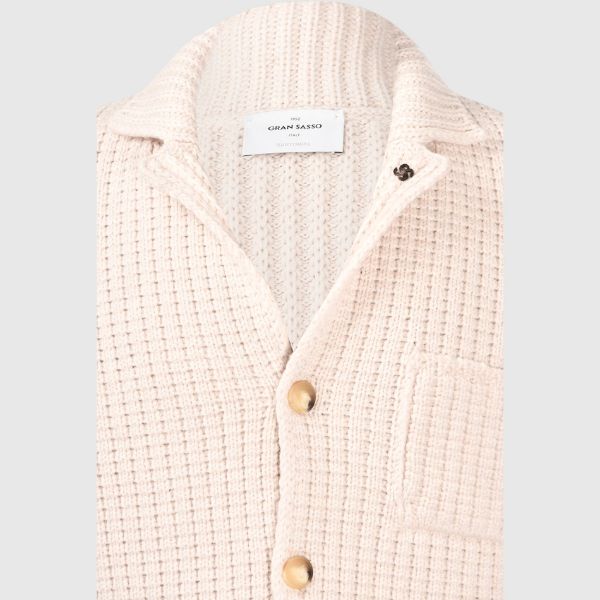 Picture of Waffle stitch super geelong knit jacket