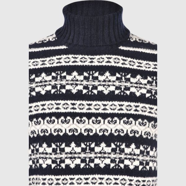 Immagine di Dolcevita boucle' jacquard fantasia