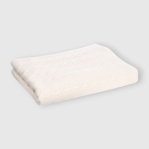 Immagine di Plaid in cashmere a trecce