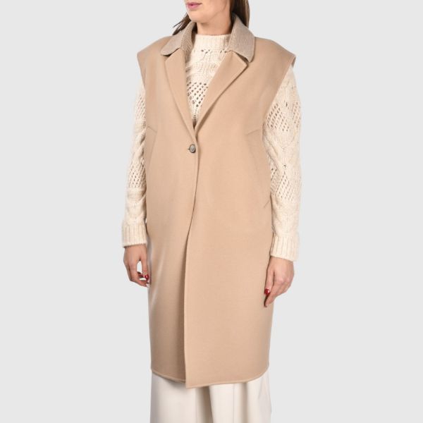 Immagine di Cappotto senza maniche in lana