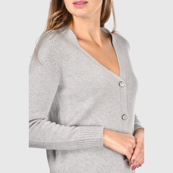 Immagine di Cardigan 3 fili in misto cashmere