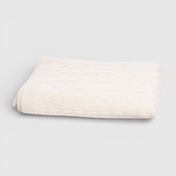 Immagine di Plaid in cashmere a trecce