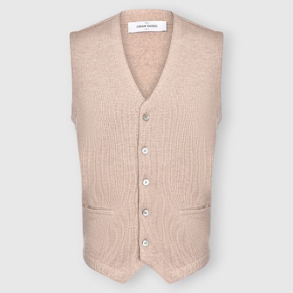 Picture of Merinos wool waistcoat with pockets