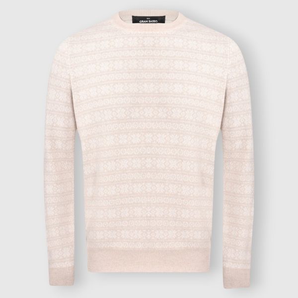 Picture of Patterned jacquard crew neck