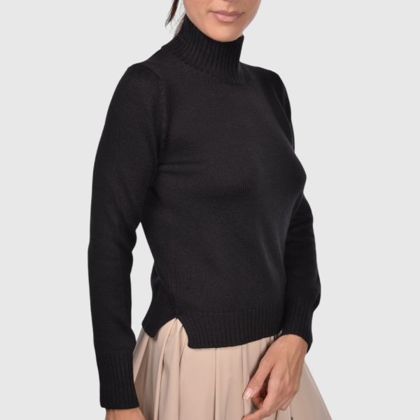 Picture of 3.ply merinos wool mock neck
