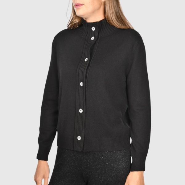 Picture of Buttons closure bomber jacket