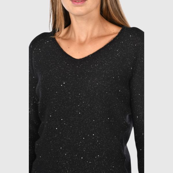 Picture of Micro sequins v neck