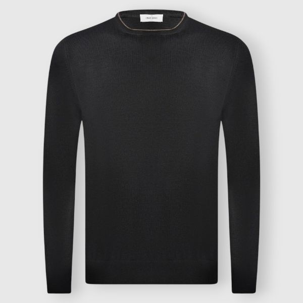 Picture of Alcantara patches crew neck