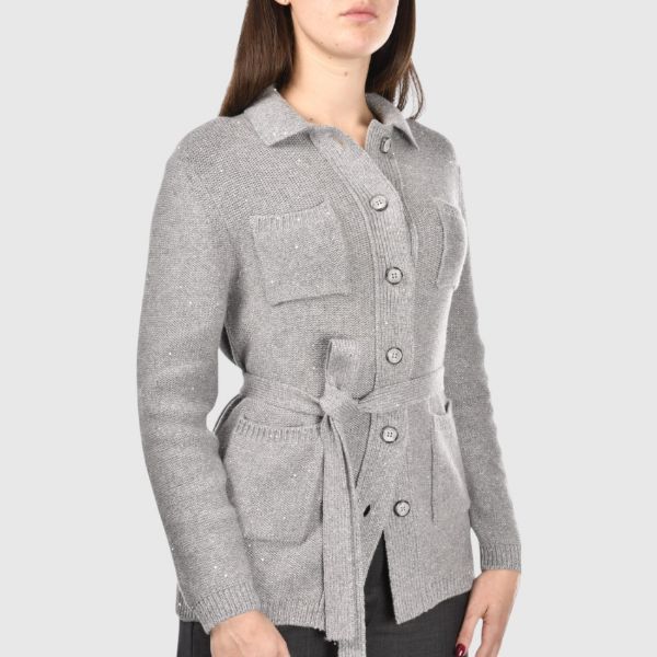 Picture of Micro sequins knit jacket