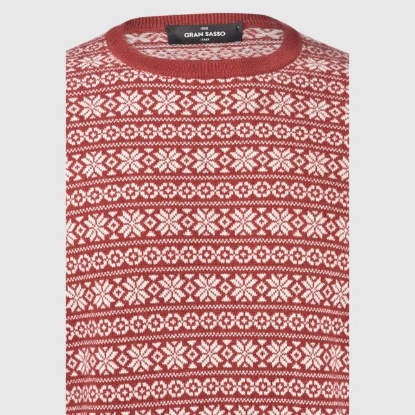 Picture of Patterned jacquard crew neck