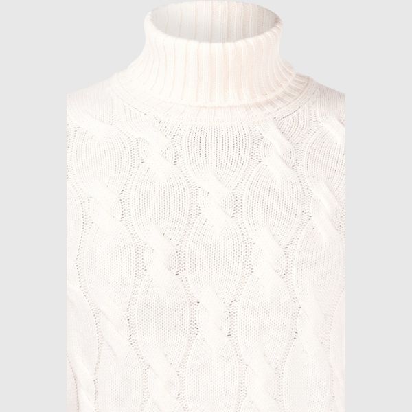 Picture of Cabled cashmere turtleneck
