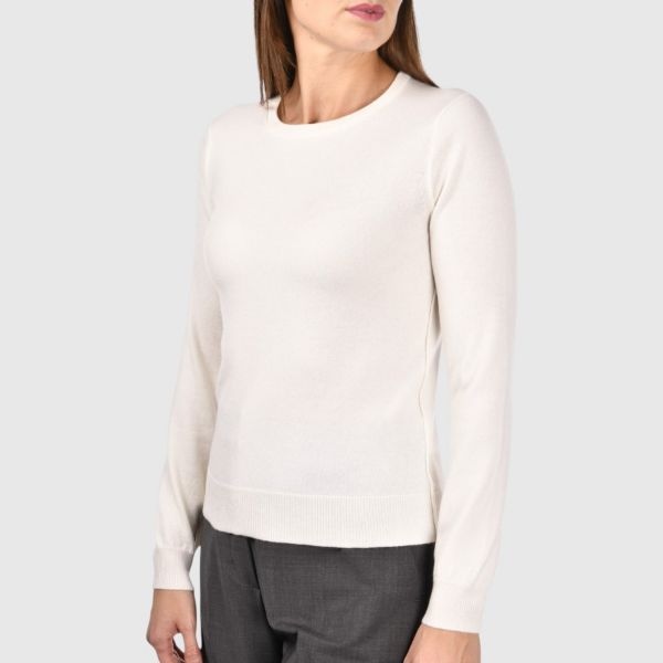Picture of Reverse stitching cashmere crew neck