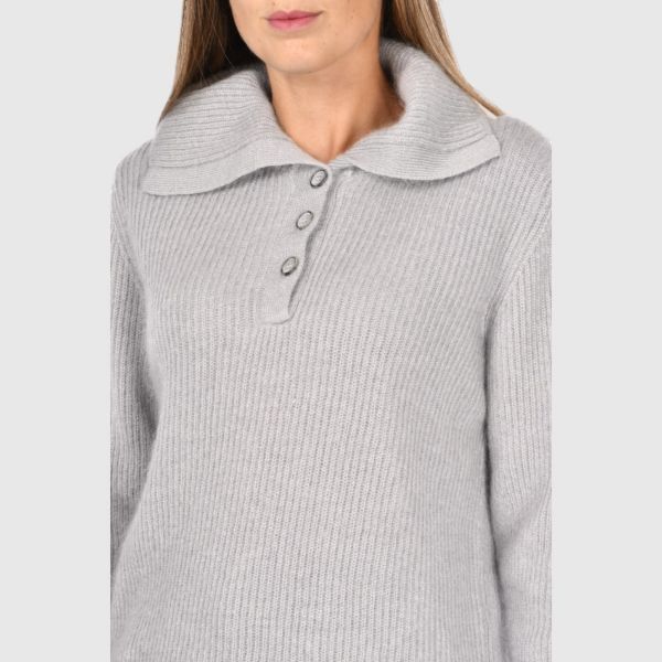 Picture of Fisherman's rib mohair blend polo