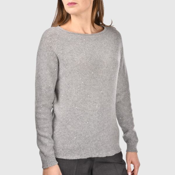 Picture of Micro sequins boat neck