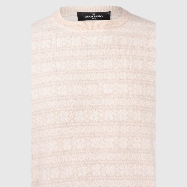 Picture of Patterned jacquard crew neck