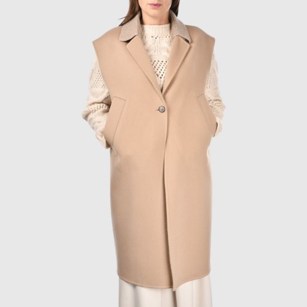 Immagine di Cappotto senza maniche in lana