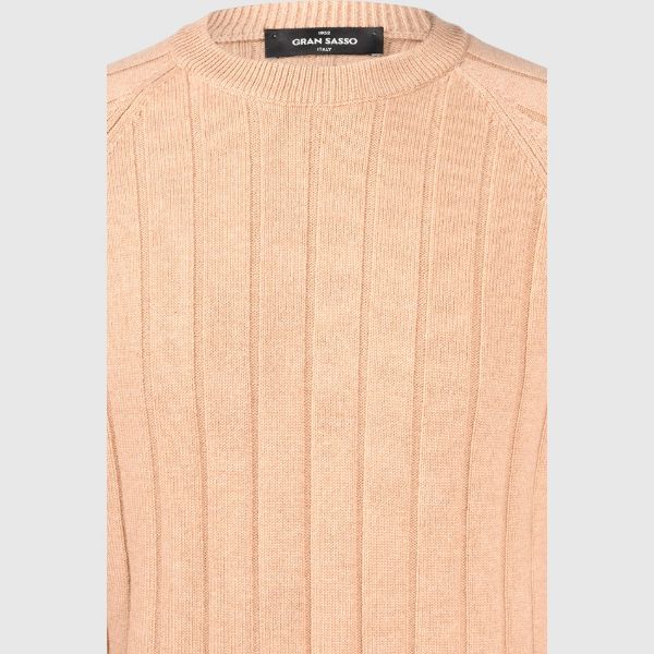 Immagine di Girocollo in cashmere a coste