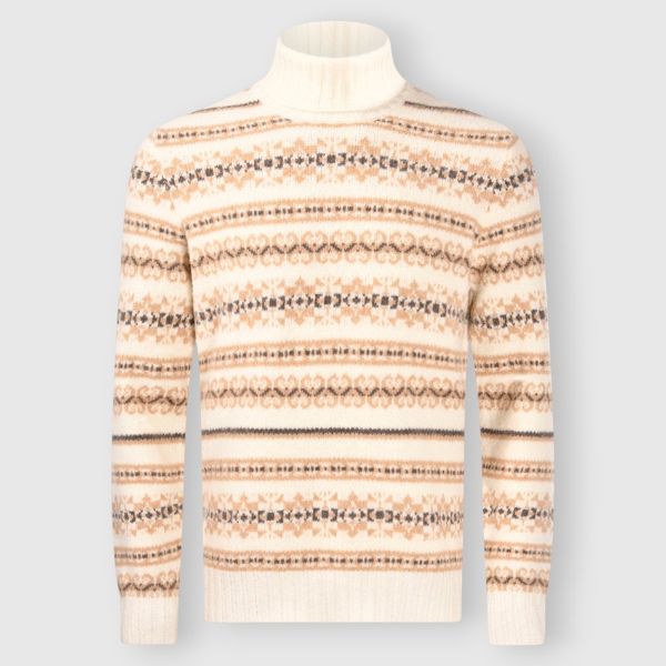 Immagine di Dolcevita boucle' jacquard fantasia