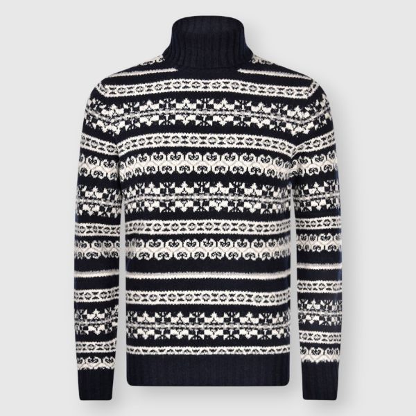 Immagine di Dolcevita boucle' jacquard fantasia