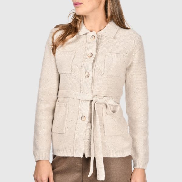 Picture of Micro sequins knit jacket