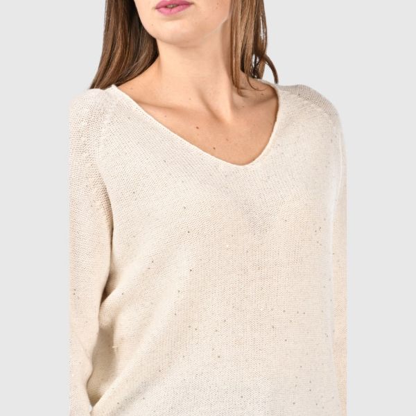 Picture of Micro sequins v neck