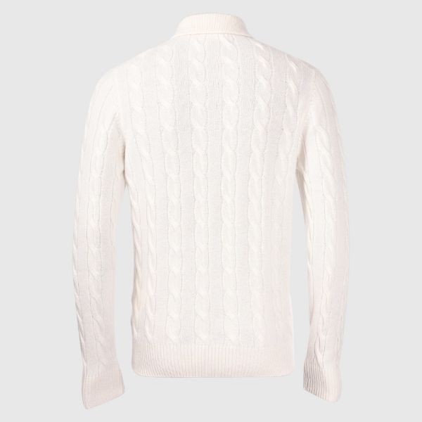 Immagine di Polo in cashmere a trecce