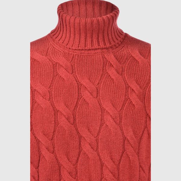 Picture of Cabled cashmere turtleneck