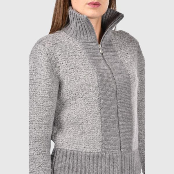 Picture of Boucle' zip bomber jacket