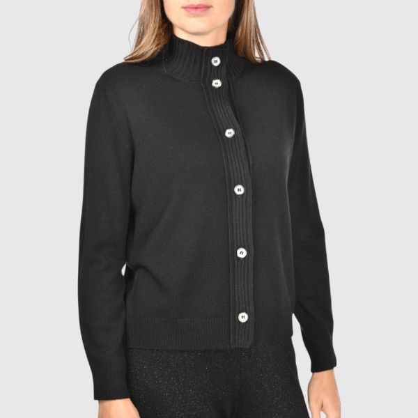 Picture of Buttons closure bomber jacket