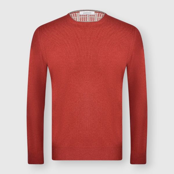 Immagine di Girocollo con profili e toppe tweed